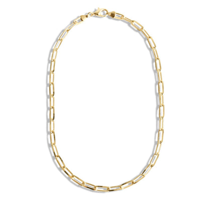 Paperclip link chain gold paperclip link necklace link chain necklaces gold necklaces for layering